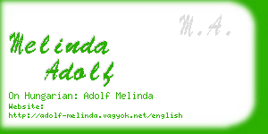 melinda adolf business card